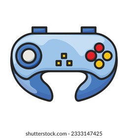 Game of joystick vector icon.Color vector icon isolated on white background game of joystick.