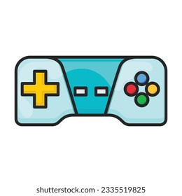 Game of joystick vector icon.Color vector icon isolated on white background game of joystick.