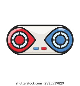 Game of joystick vector icon.Color vector icon isolated on white background game of joystick.