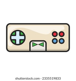 Game of joystick vector icon.Color vector icon isolated on white background game of joystick.