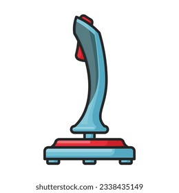 Game of joystick vector icon.Color vector icon isolated on white background game of joystick.