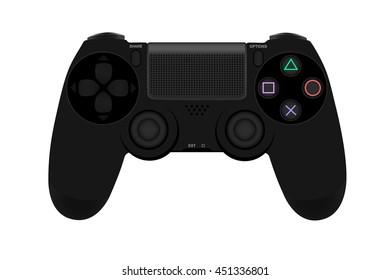 game joystick in vector on white background