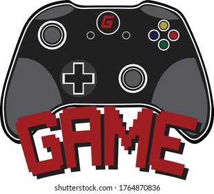 Vector joystick de juego con signo