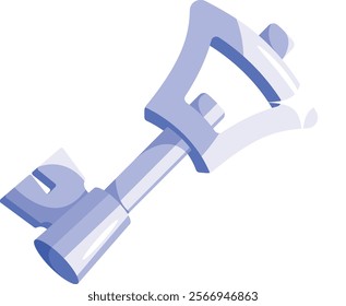 Game key item vector illustration