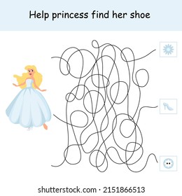 Game for kids to find shoe
