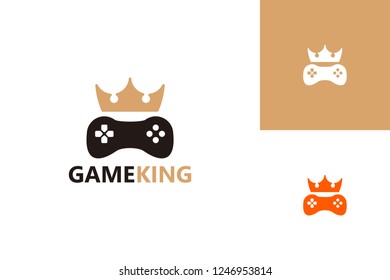 Game King Logo Template Design Vector, Emblem, Design Concept, Creative Symbol, Icon