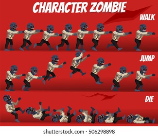 Game Kits Adventure (Character Sprite Zombie Businessman)

