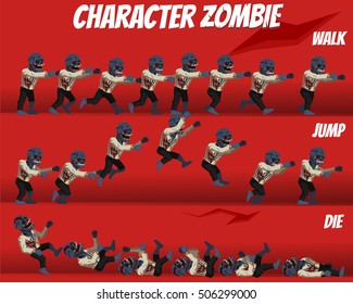 Game Kits Adventure (Character Sprite Zombie Businessman)

