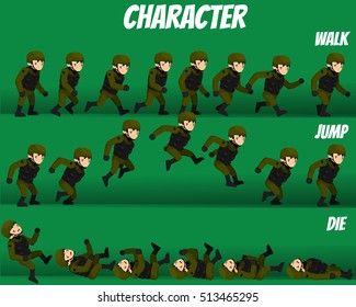 Game Kits Adventure (Character Sprite Soldier Man)