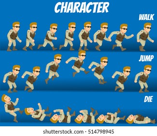 Game Kits Adventure (Character Sprite Soldier Man)