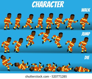 Game Kits Adventure (Character Sprite Fireman)