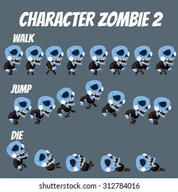 Game Kits Adventure Design (Character Sprite Zombie)