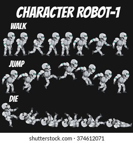 Game Kits Adventure Design (Character Sprite Robot 1)