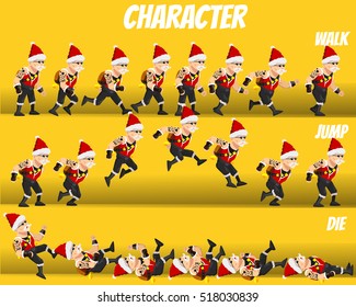 Game Kits Adventure Design Christmas day (Character Sprite Santa)