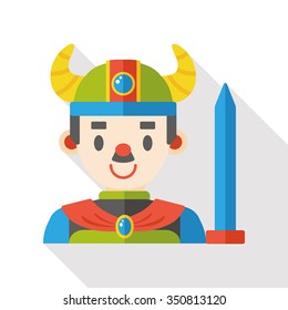 game knight flat icon