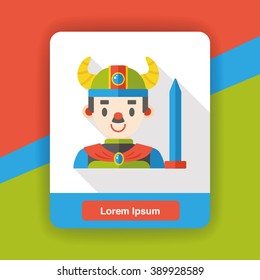 game knight flat icon