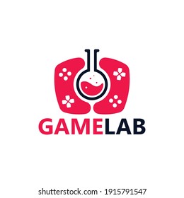 Game lab logo template design