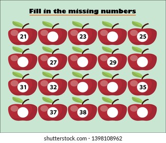 Game Ladybugs Children Fill Missing Numbers Stock Vector (Royalty Free ...