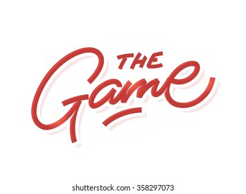 Game lettering vector sketch