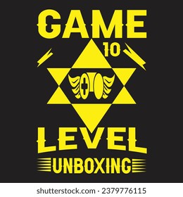game level unboxinc t shirt 