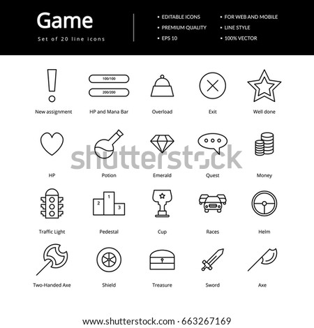 Game Line Icons