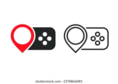 Game location icon. Illustration vector