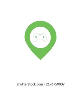 Game location logo design vector