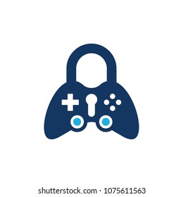 Game Lock Logo Icon Design