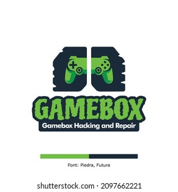 Game logo design with playful style. Fonts not included.
