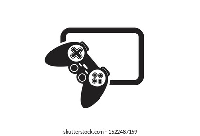 Game Logo Design Template. Stick Game Icon Logo