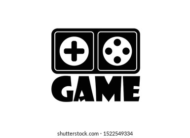 Game Logo Design Template. Stick Game Icon Logo