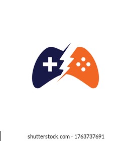 Game Logo Design Template. Stick Game Icon Logo.