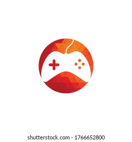 Game Logo Design Template. Stick Game Icon Logo.	