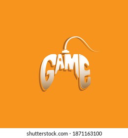 Game Logo Design Template. Stick Game Icon Logo.