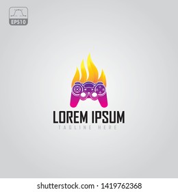 GAME logo design template vector illustration icon element - Vector