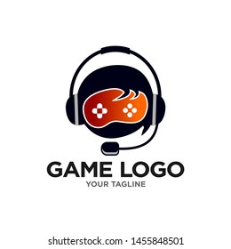 Game Logo Design Vector Template