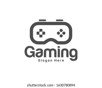 Game logo template vector. Joystick design Icon. Stylized joystick buttons. Creative design. Illustration