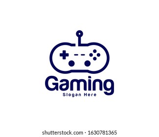 Game logo template vector. Joystick design Icon. Stylized joystick buttons. Creative design. Illustration