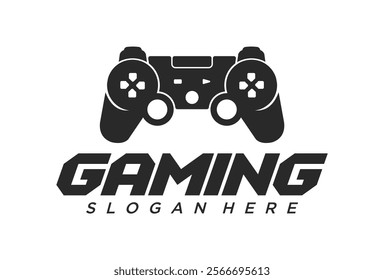 Game logo template vector. Joystick design Icon. Stylized joystick buttons. Creative design