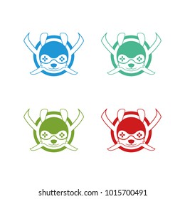 Game logo vector mascot design unique modern