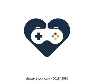Game Love Logo Design Template