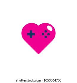 Game Love Logo Icon Design