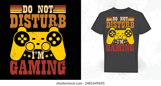 Game Lover Funny Father's Day Vintage Gaming T-shirt Design