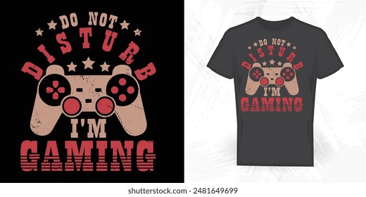 Game Lover Funny Father's Day Vintage Gaming T-shirt Design