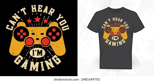 Juego Amante Divertido Día del Padre Antiguas Gaming Camiseta de Diseño