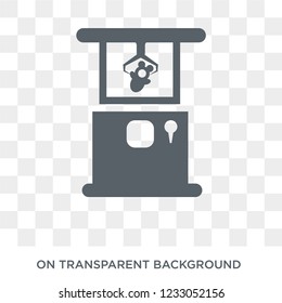 Game machine icon. Game machine design concept from Arcade collection. Simple element vector illustration on transparent background.