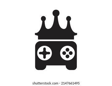 Maestro de juegos. Ilustración simple en blanco y negro.