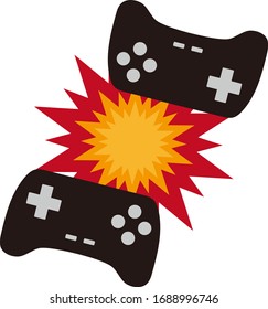 Game match isolated vector illustration.