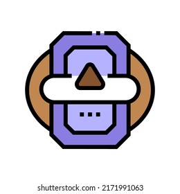 game medal of success achievement color icon vector. game medal of success achievement sign. isolated symbol illustration