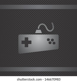 game metal theme old joystick